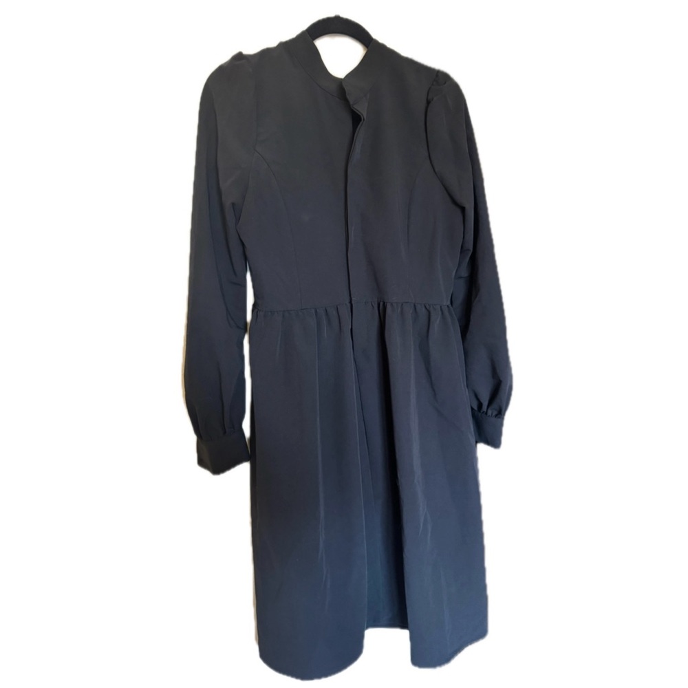 Deandri Black Bishop Sleeve Dress